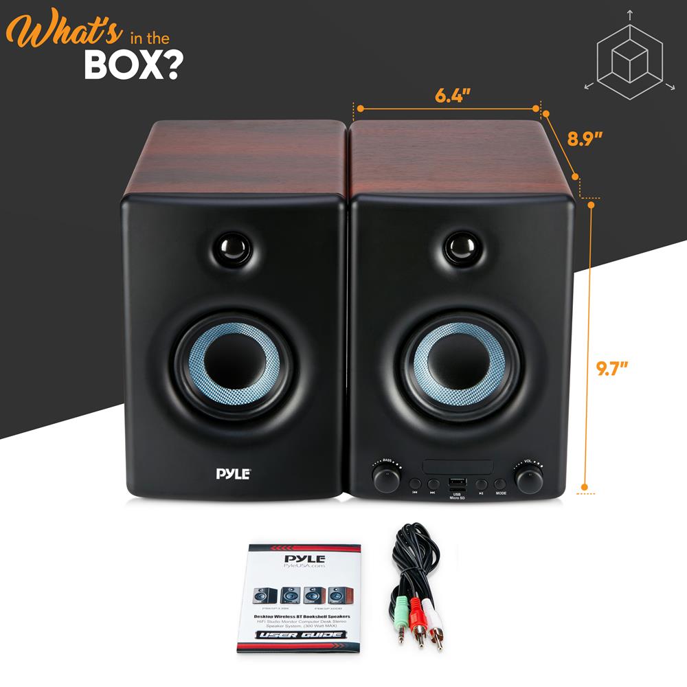 product image number 8 for Pyle Hi-Fi Home Bookshelf Monitor Speakers