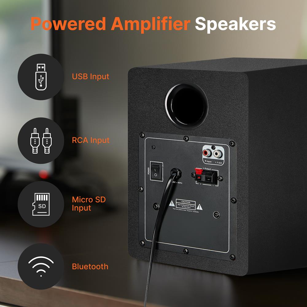 product image number 2 for Pyle Hi-Fi Home Bookshelf Monitor Speakers