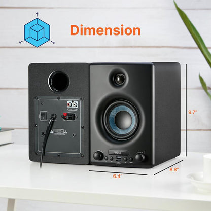 product image number 6 for Pyle Hi-Fi Home Bookshelf Monitor Speakers