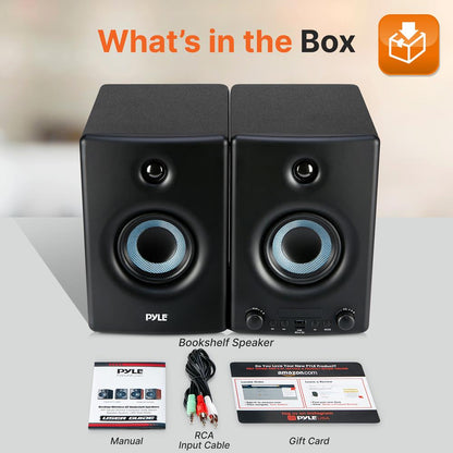 product image number 7 for Pyle Hi-Fi Home Bookshelf Monitor Speakers