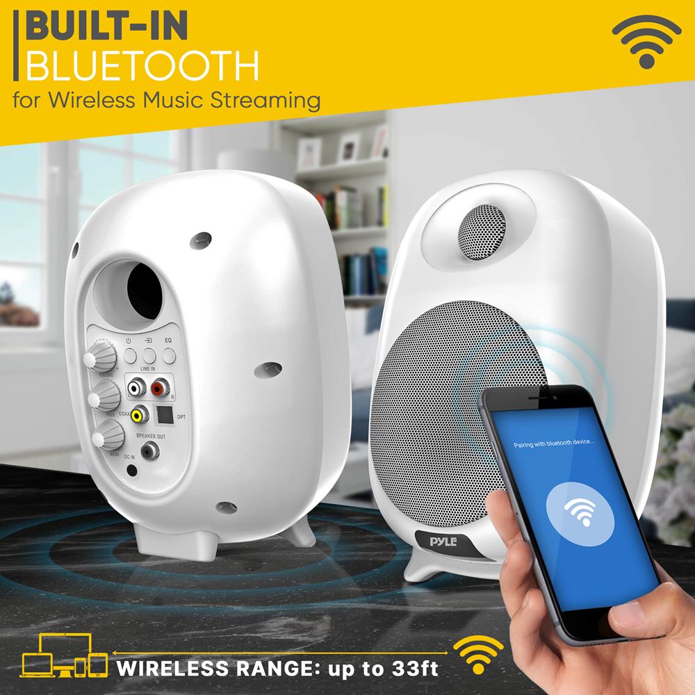 product image number 5 for Pyle Hi-Fi Home Bookshelf Monitor Speakers