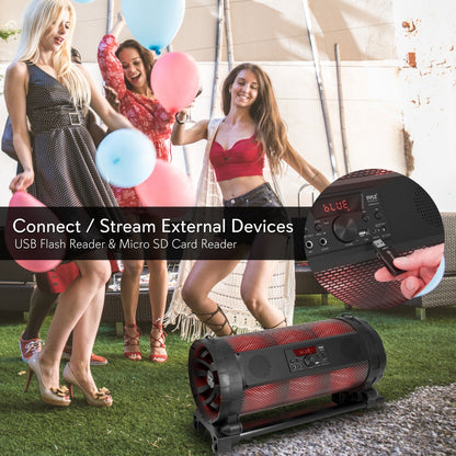 Système de microphone et haut-parleur BoomBox portable 