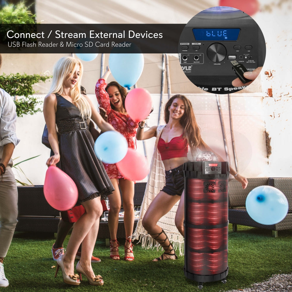 product image number 5 for Pyle Portable Microphone & Led Speaker System