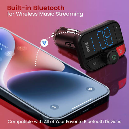 Portable Car Music Transmitter, Hands-Free, Bluetooth 5.0, LCD Display