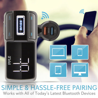 product image number 5 for Pyle Bluetooth Car Adapter With Quick Charge