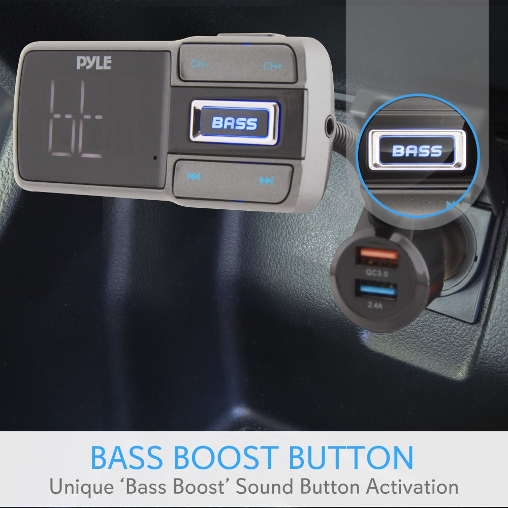 product image number 7 for Pyle Bluetooth Car Adapter With Quick Charge