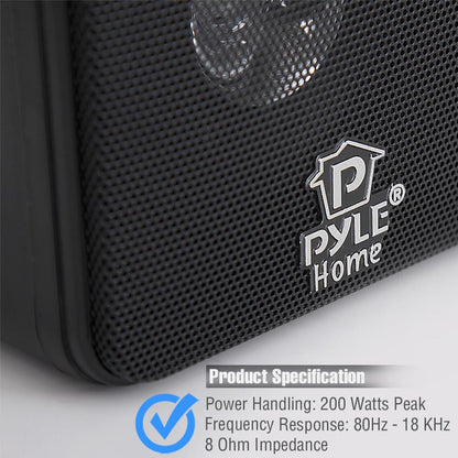 4'' Mini Cube Bookshelf Speakers