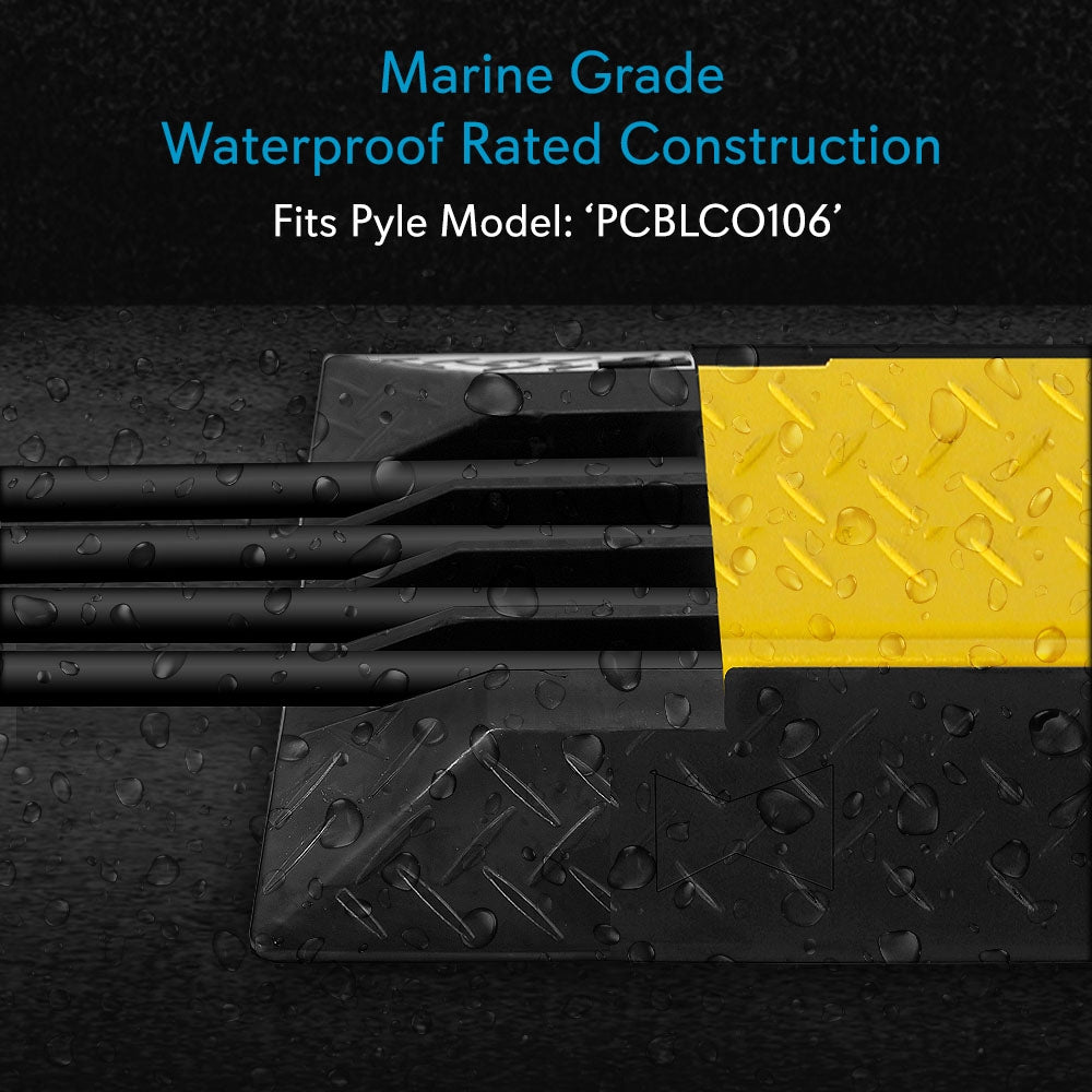 product image number 3 for Pyle Cable Ramp End Caps Finish Pieces, 4-Ch.