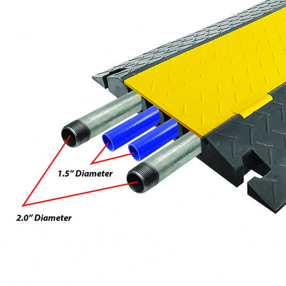 product image number 2 for Pyle Cable Cover Ramp Safety Track, 4-Ch.