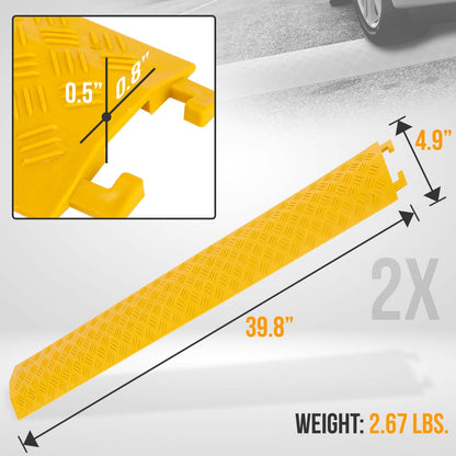 Rampe de protection pour câbles 