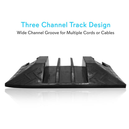 product image number 2 for Pyle Cable Ramp End Cap Finish Piece, 3-Ch.