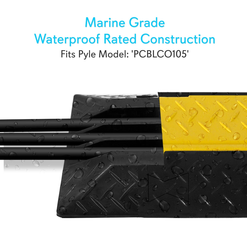 product image number 3 for Pyle Cable Ramp End Cap Finish Piece, 3-Ch.