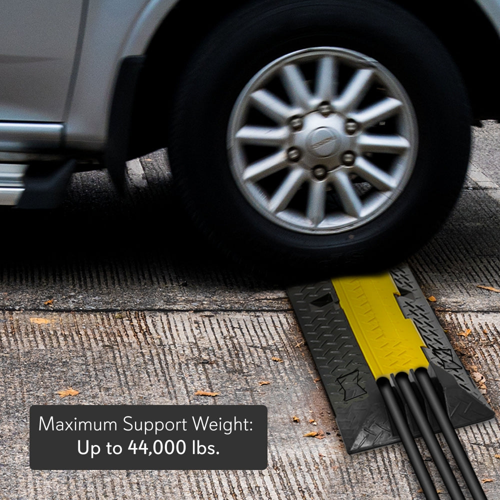 product image number 4 for Pyle Cable Ramp End Cap Finish Piece, 3-Ch.