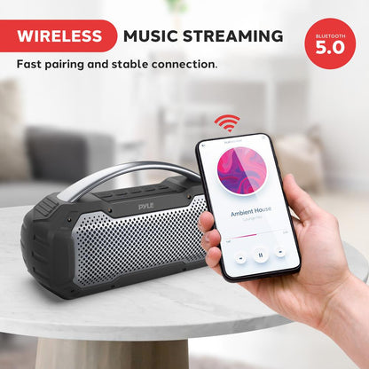 Waterproof Bluetooth Speaker 40W Rechargeable TWS Function RGB Lights