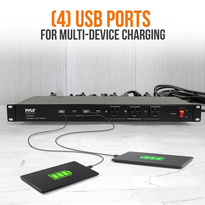 Rack Mount Power Conditioner with USB & AC Outlets