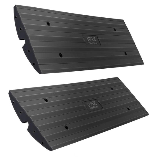 Driveway Curb Ramps 11,000lb Capacity Heavy Duty Rubber 4ft 2pc Set
