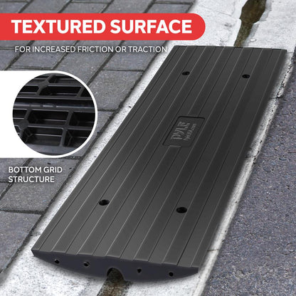 Driveway Curb Ramps 11,000lb Capacity Heavy Duty Rubber 4ft 2pc Set