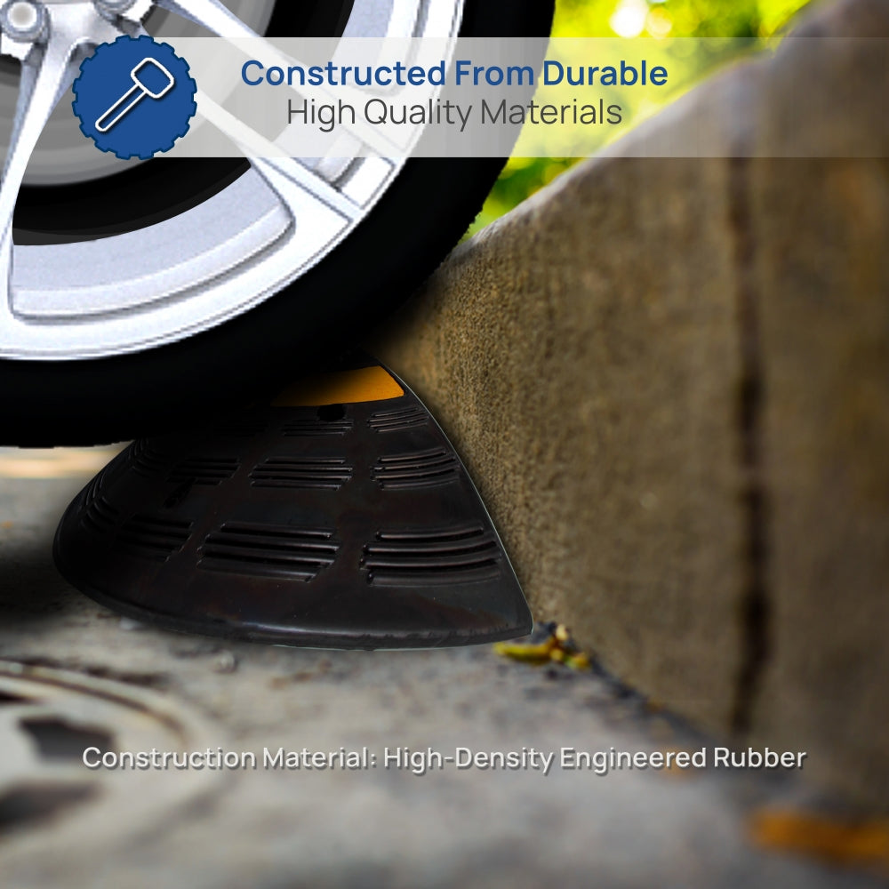 product image number 2 for Pyle Vehicle Curb Ramp End Caps, 2 Pcs.