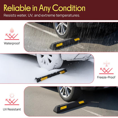 Heavy-Duty Parking Curb Tire Stop