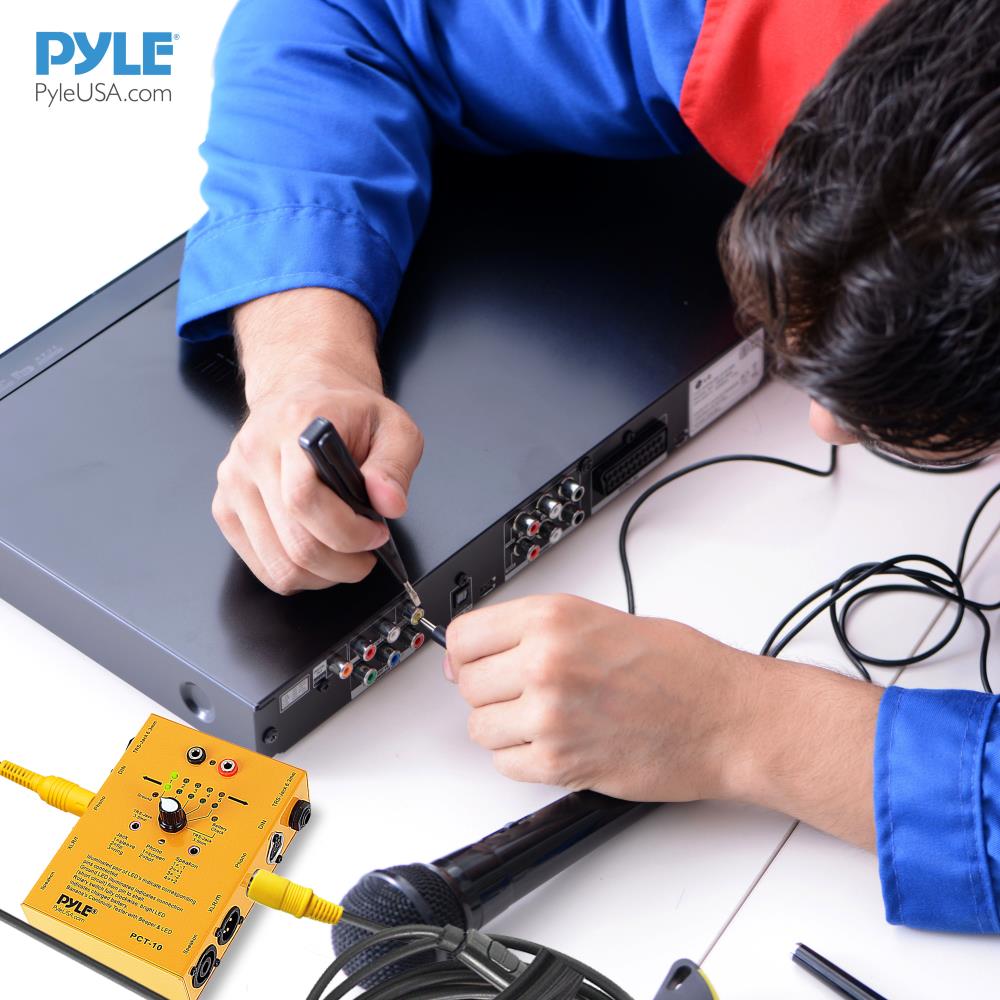 product image number 5 for Pyle 8-Plug Pro Audio Cable Tester