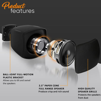 product image number 2 for Pyle Mini Satellite Speaker