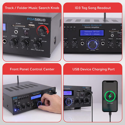 Bluetooth Home Stereo Amplifier Receiver