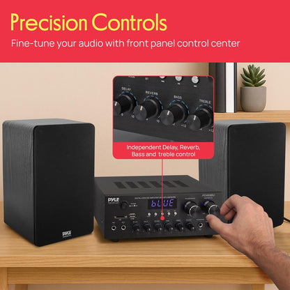 Compact Home Theater Amplifier Stereo Re