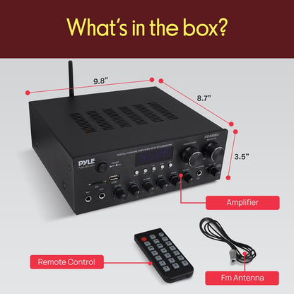 Compact Home Theater Amplifier Stereo Re