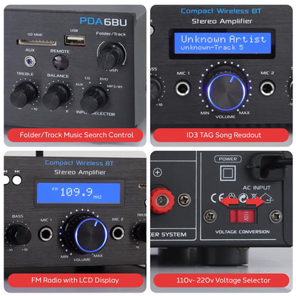 Récepteur amplificateur stéréo pour la maison 