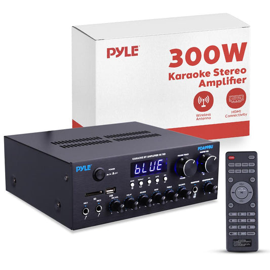 Wireless Amplifier 300W Power Bluetooth Streaming Metal Panel