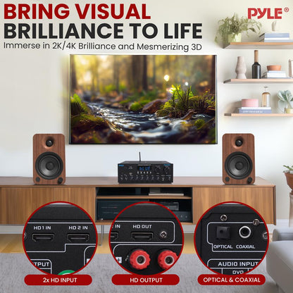 Wireless Amplifier 300W Power Bluetooth Streaming Metal Panel