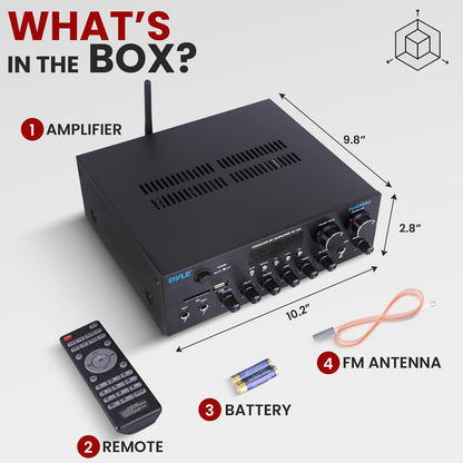 Wireless Amplifier 300W Power Bluetooth Streaming Metal Panel
