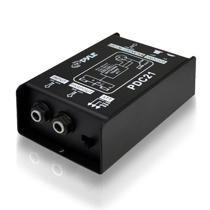 Direct Injection Audio Box - Hum Eliminator, Steel Chassis, 1/4" Connector