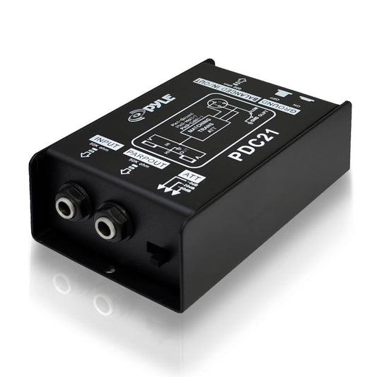 Direct Injection Audio Box - Hum Eliminator, Steel Chassis, 1/4" Connector