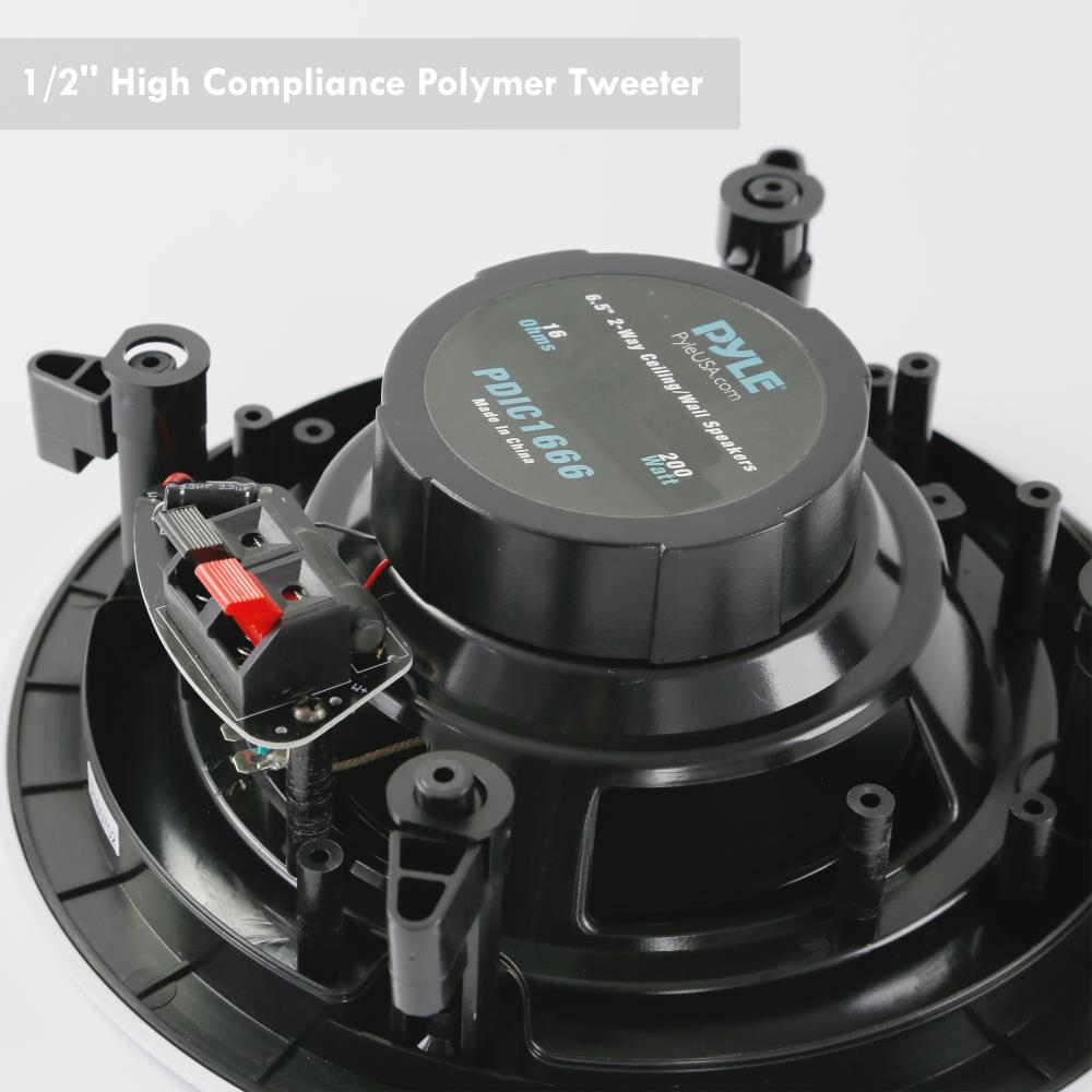product image number 2 for Pyle 6.5'' Home In-Wall / Ceiling Speakers