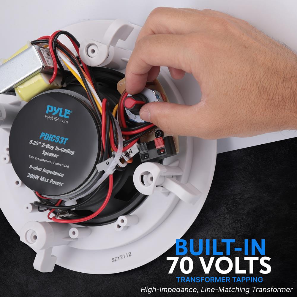 product image number 6 for Pyle 5.25’’ In-Wall / Ceiling Speakers