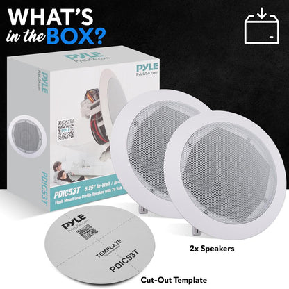 product image number 7 for Pyle 5.25’’ In-Wall / Ceiling Speakers