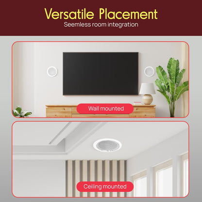 Haut-parleurs muraux / de plafond 6,5'' pour la maison 