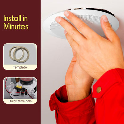 Haut-parleurs muraux / de plafond 6,5'' pour la maison 