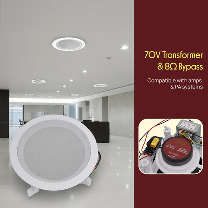 Haut-parleurs muraux / de plafond 6,5'' pour la maison 