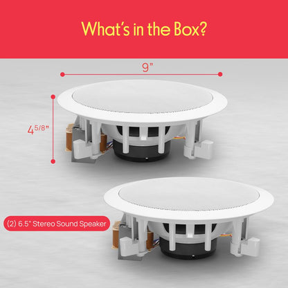 Haut-parleurs muraux / de plafond 6,5'' pour la maison 