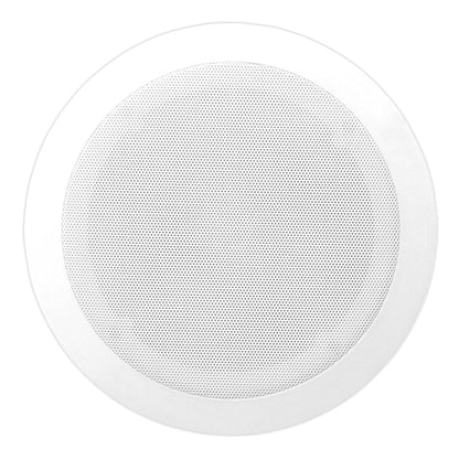 6.5" Ceiling Speakers Pair, 2-Way Stereo, 250W, Flush Mount, White