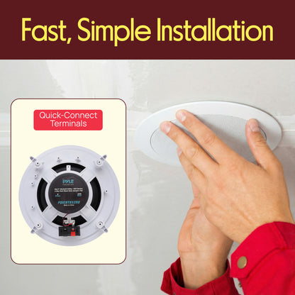 Haut-parleurs de plafond Bluetooth pour la maison de 8,0'' 