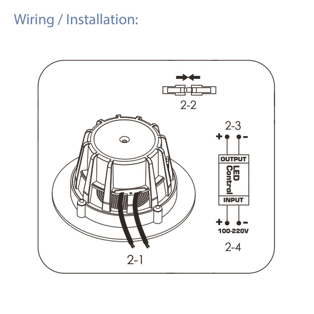 product image number 5 for Pyle 4.0’’ Led Home In-Wall/Ceiling Speakers