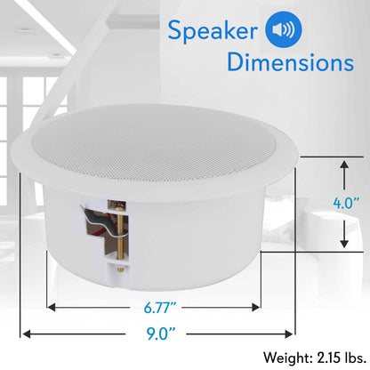 product image number 6 for Pyle 6.5'' In-Wall / Ceiling Speaker System