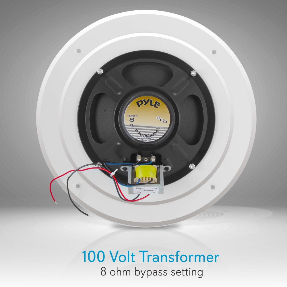 product image number 2 for Pyle 8.0'' In-Wall / Ceiling Speaker, 100V