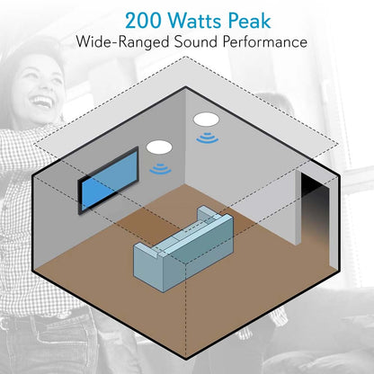 product image number 5 for Pyle 8.0'' In-Wall / Ceiling Speaker, 100V