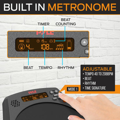 product image number 4 for Pyle Digital Practice Drum Pad