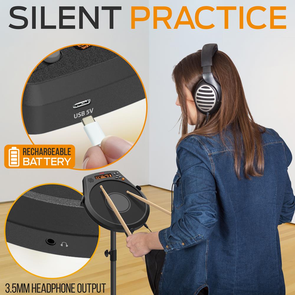 product image number 6 for Pyle Digital Practice Drum Pad