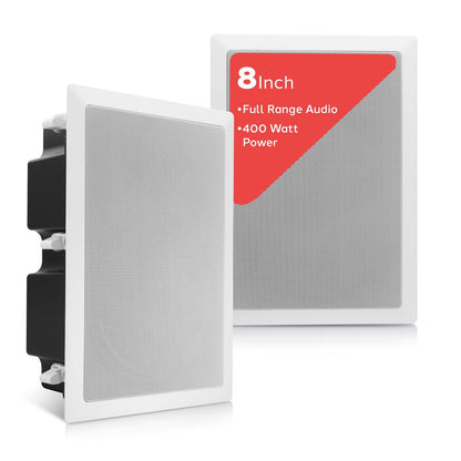 Haut-parleurs muraux / de plafond de 8,0'' pour la maison 